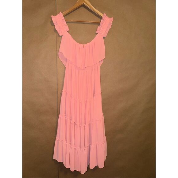 MISA Los Angeles Micaela Tiered Midi Dress - Picture 6 of 12